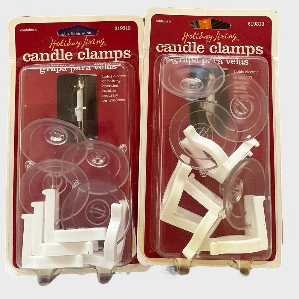 Holiday Time Candle Clamps 8 pc